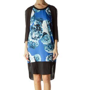 DKNYC Blue Print Shift Dress